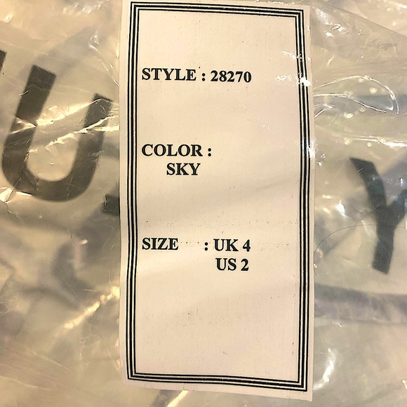 NWT: Kennedy Blue “Milly” Prom/ Bridesmaid Dress. Color Sky Blue. - Picture 5 of 6